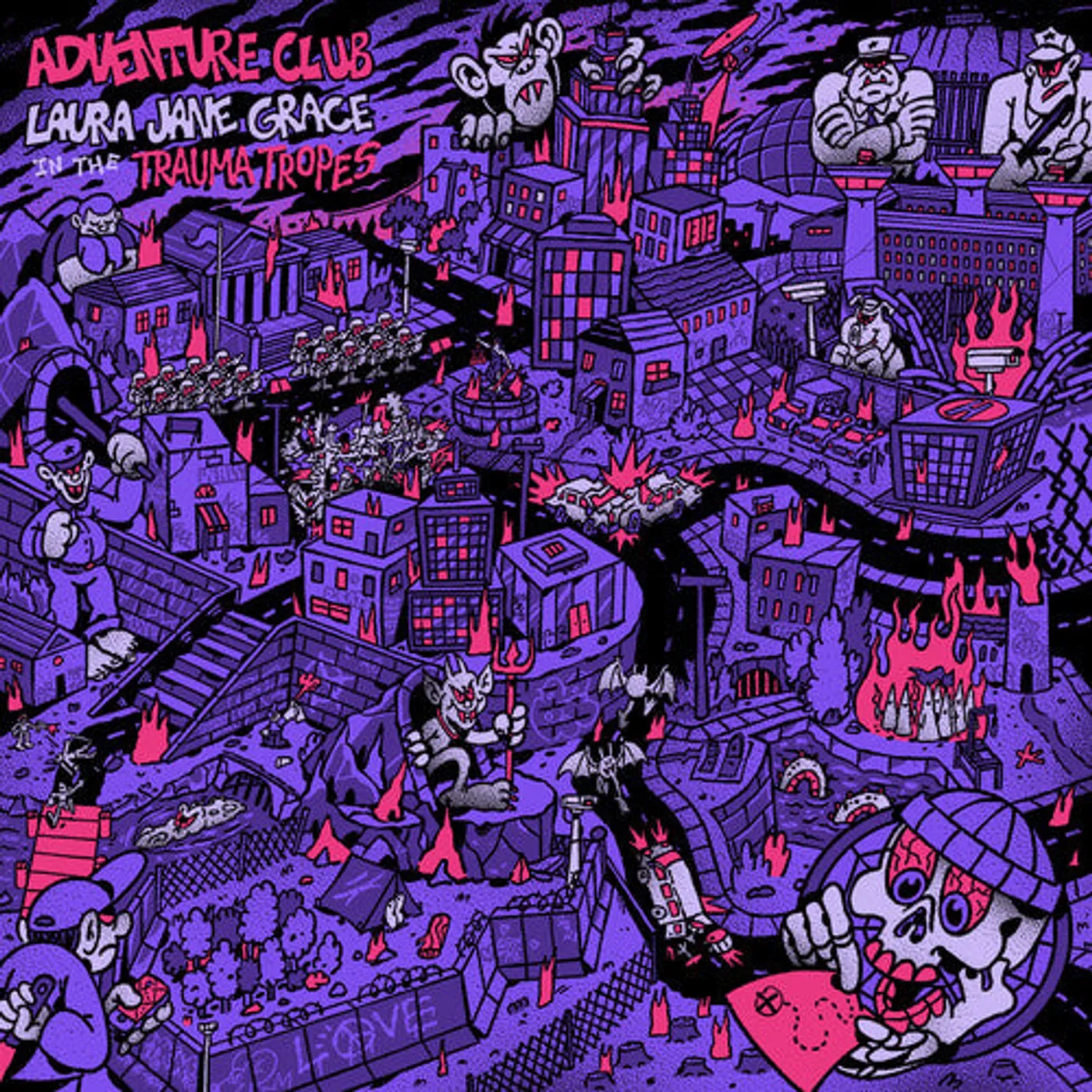 Laura Jane Grace LP Vinyl - Adventure Club - Pink (Coloured Vinyl) (Pnk)