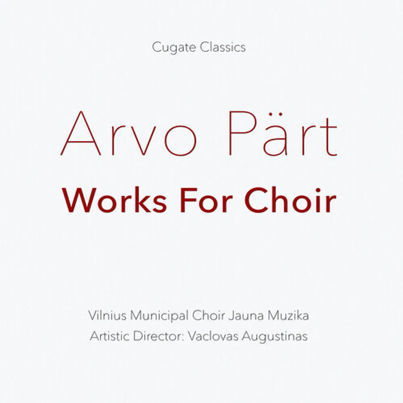 Part  LP Vinyl - Works For Choir