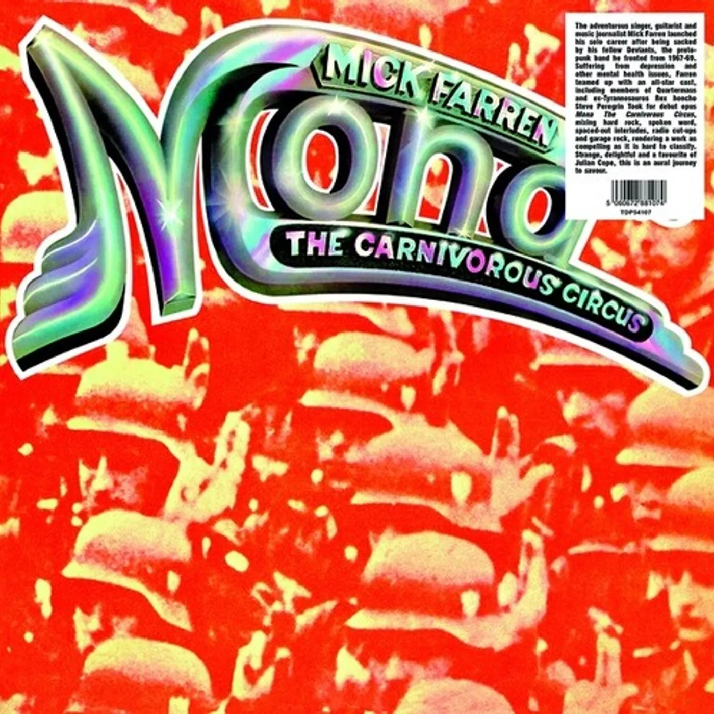 Mick Farren LP Vinyl - Mona The Carnivorous Circus