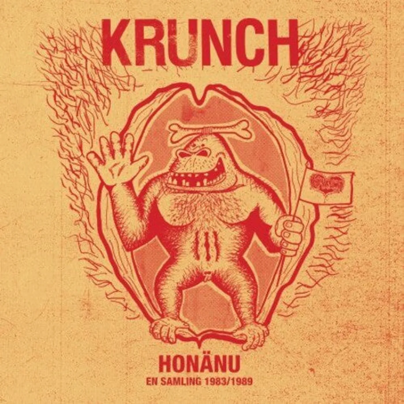 Krunch LP Vinyl - Honanu En Samling 1983-1989 (Blk) (Ita)