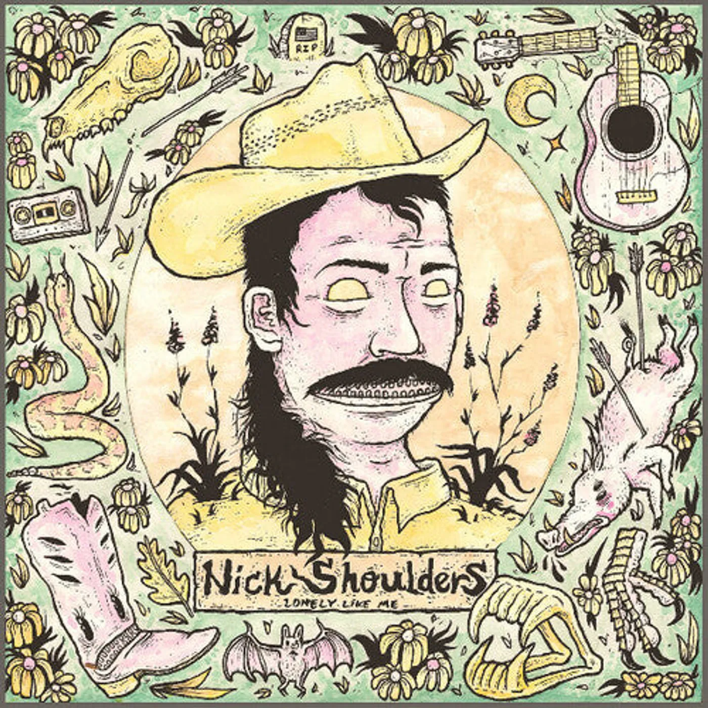 Nick Shoulders LP Vinyl - Lonely Like Me (Coloured Vinyl) (Lime)