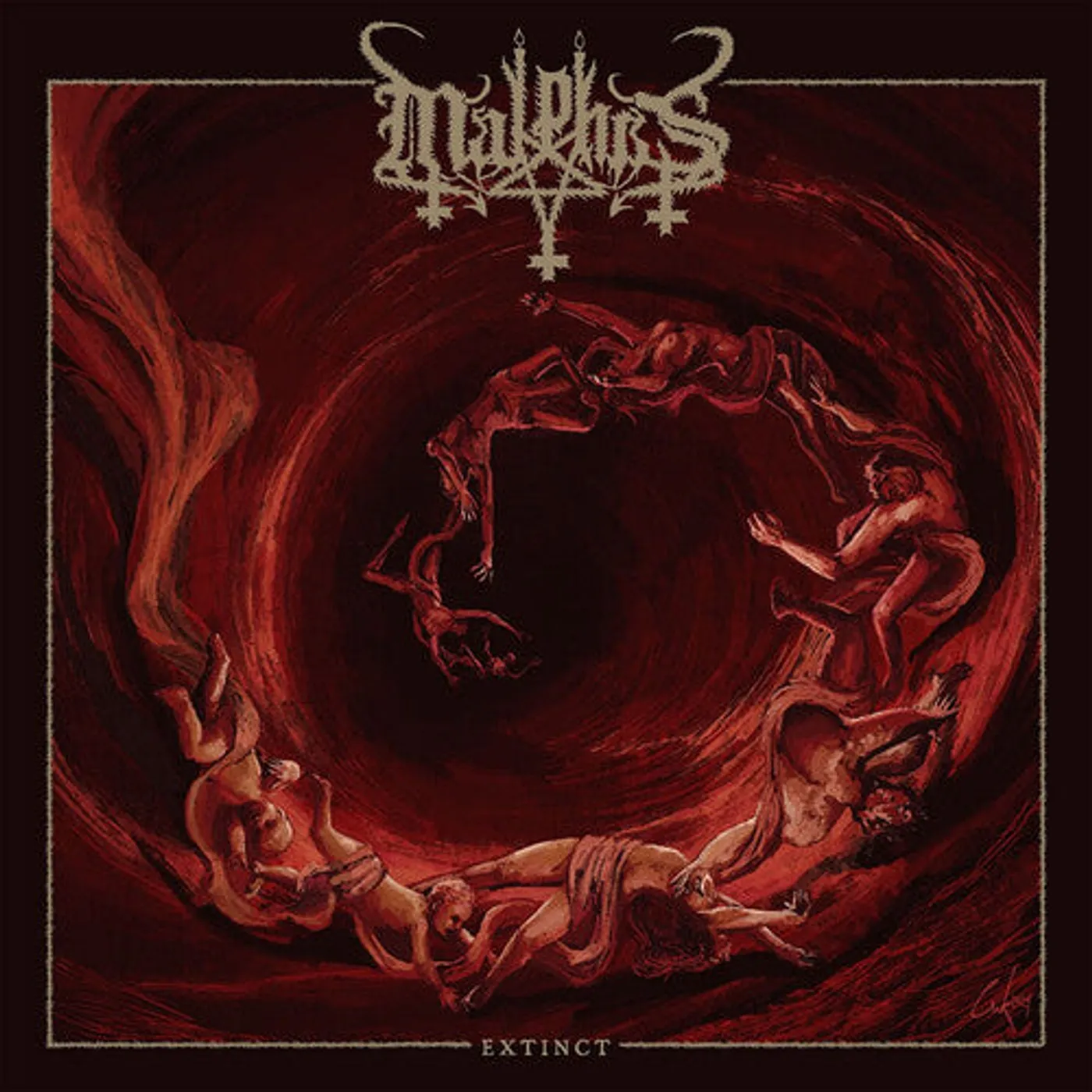 Malphas LP Vinyl - Extinct (Coloured Vinyl) (Red)