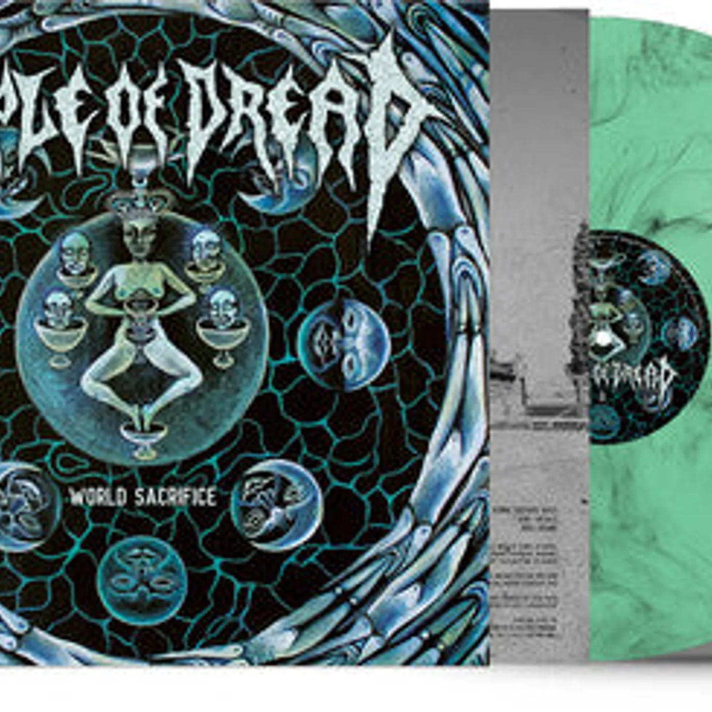 Temple Of Dread LP Vinyl - World Sacrifice (Blk) (Coloured Vinyl) (Grn)