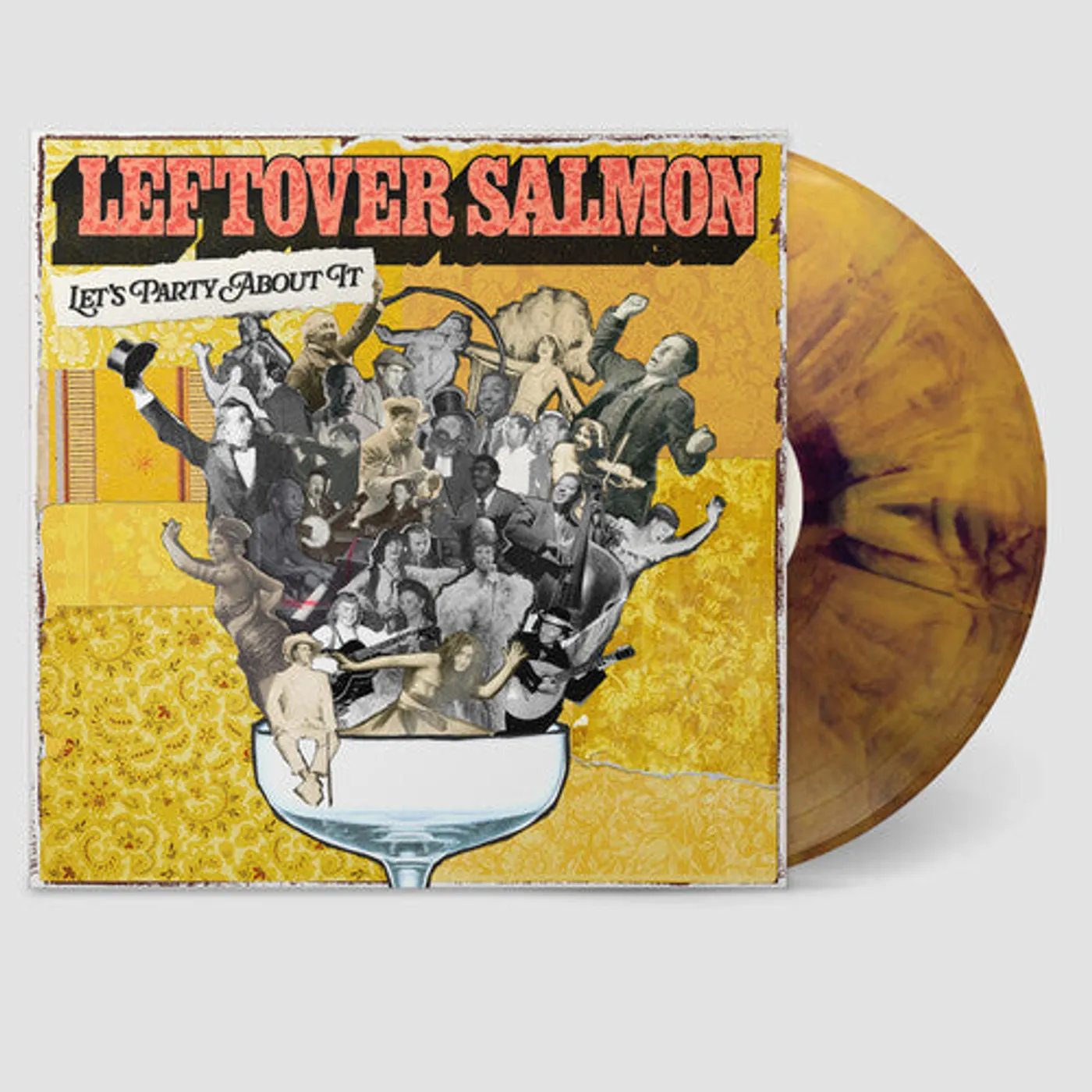 Leftover Salmon LP Vinyl - Let'S Party About It - Deep Yellow / Purple (Coloured Vinyl)