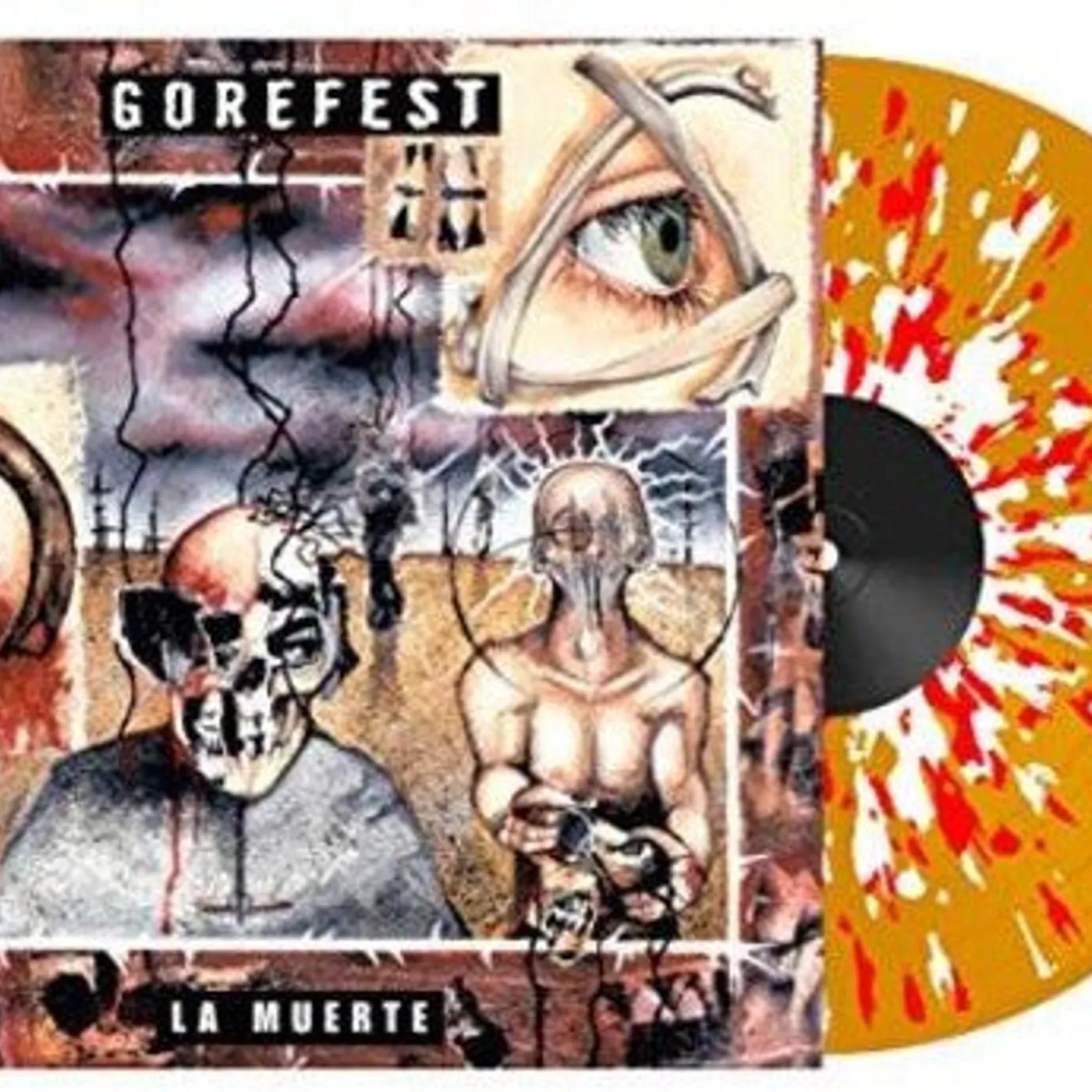 Gorefest LP Vinyl - La Muerte (Coloured Vinyl) (Ofgv) (Org) (Red) (Wht) (Uk)