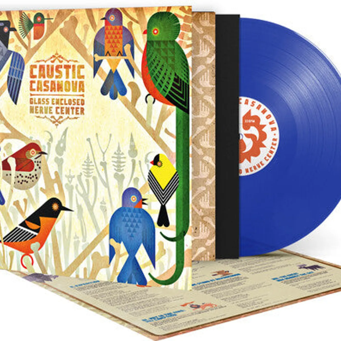 Caustic Casanova LP Vinyl - Glass Enclosed Nerve Center - Transparent Blue