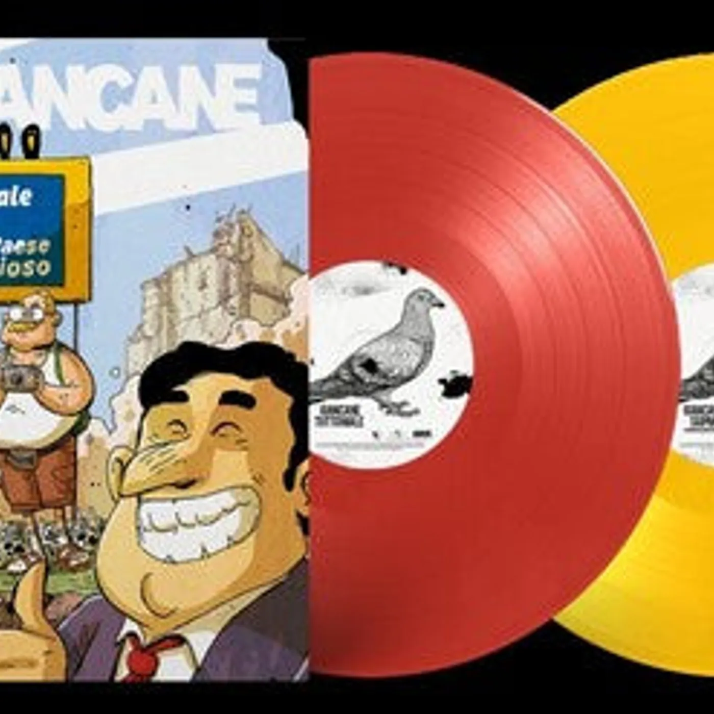 Giancane LP Vinyl - Tutto Male (Coloured Vinyl) (Red) (Ylw) (Ita)