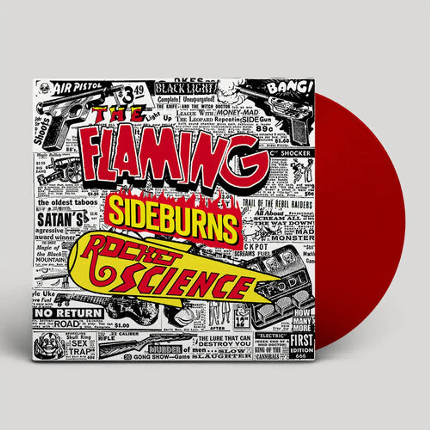 The Flaming Sideburns LP Vinyl - Rocket Science (Coloured Vinyl) (Ltd) (Red)