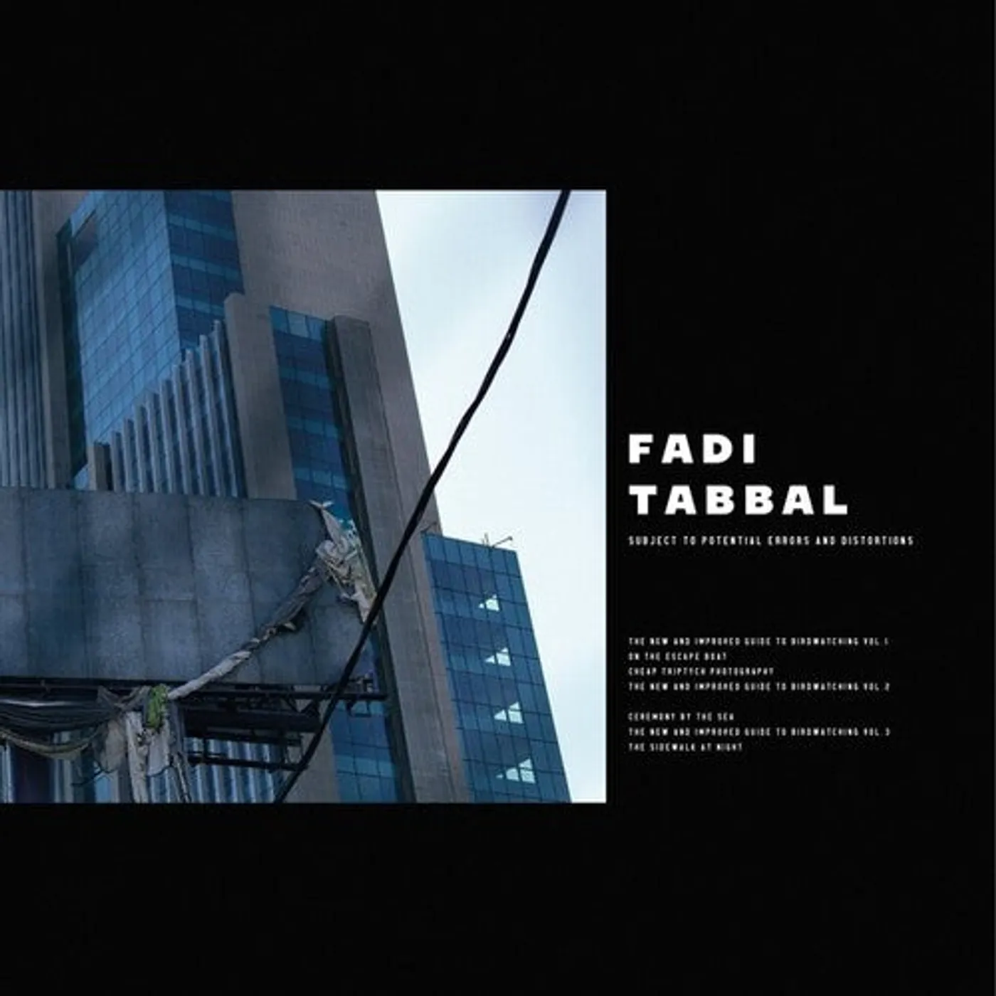 Fadi Tabbal LP Vinyl - Subject To Potential Errors & Distortions