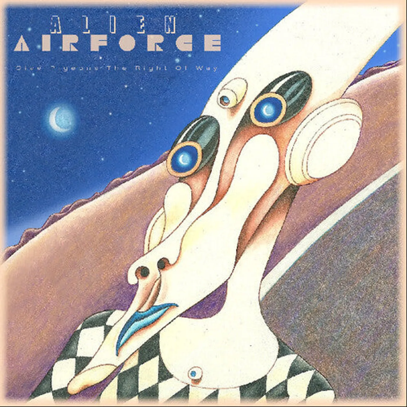 Alien Airforce LP Vinyl - Give Pigeons The Right Of Way (Blue) (Coloured Vinyl)