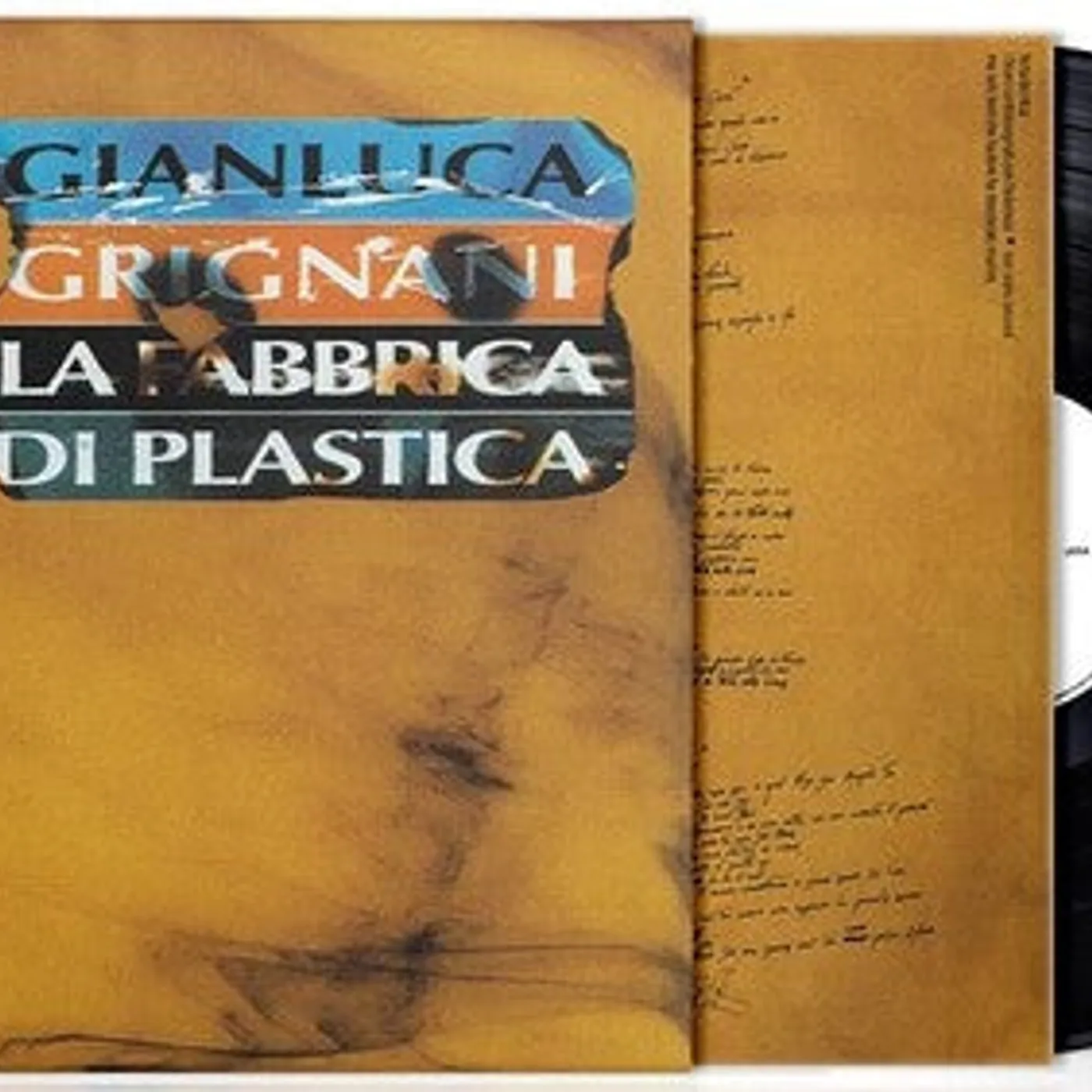 Gianluca Grignani LP Vinyl - La Fabbrica Di Plastica (Ita)