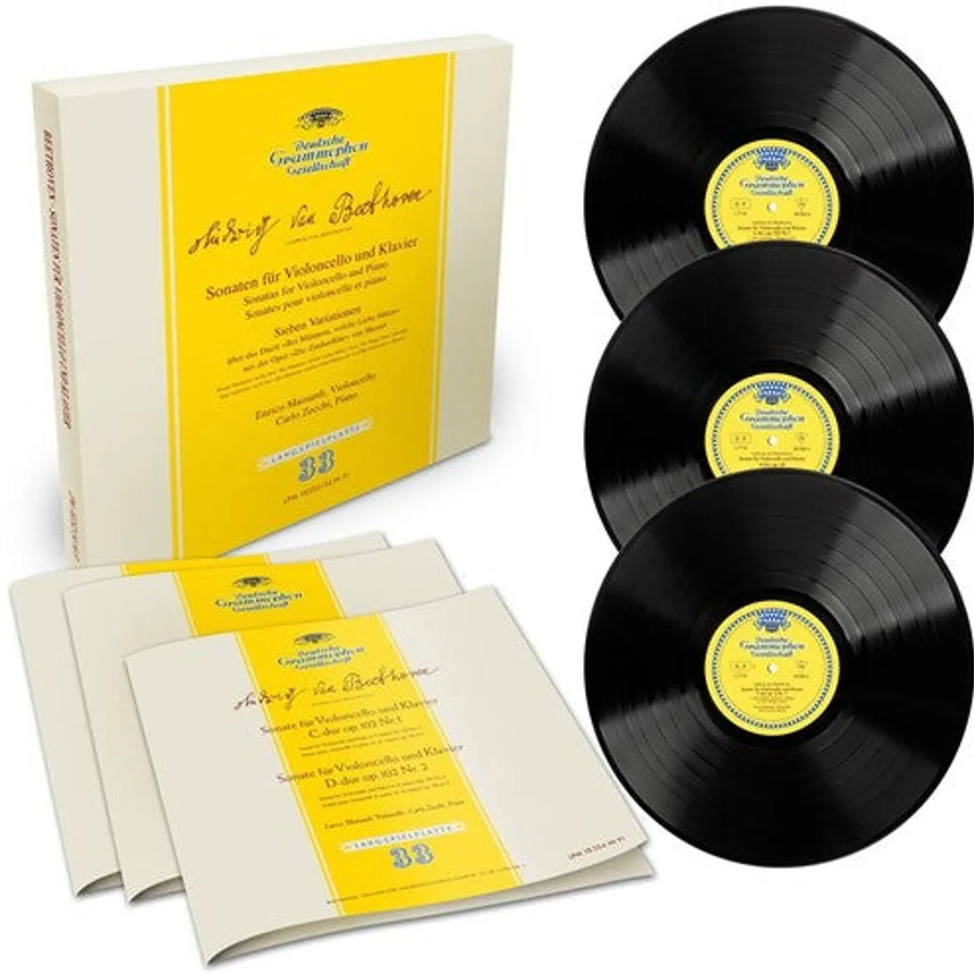Enrico Mainardi LP Vinyl - Sonatas For Violoncello & Piano (Beethoven) (Ogv)