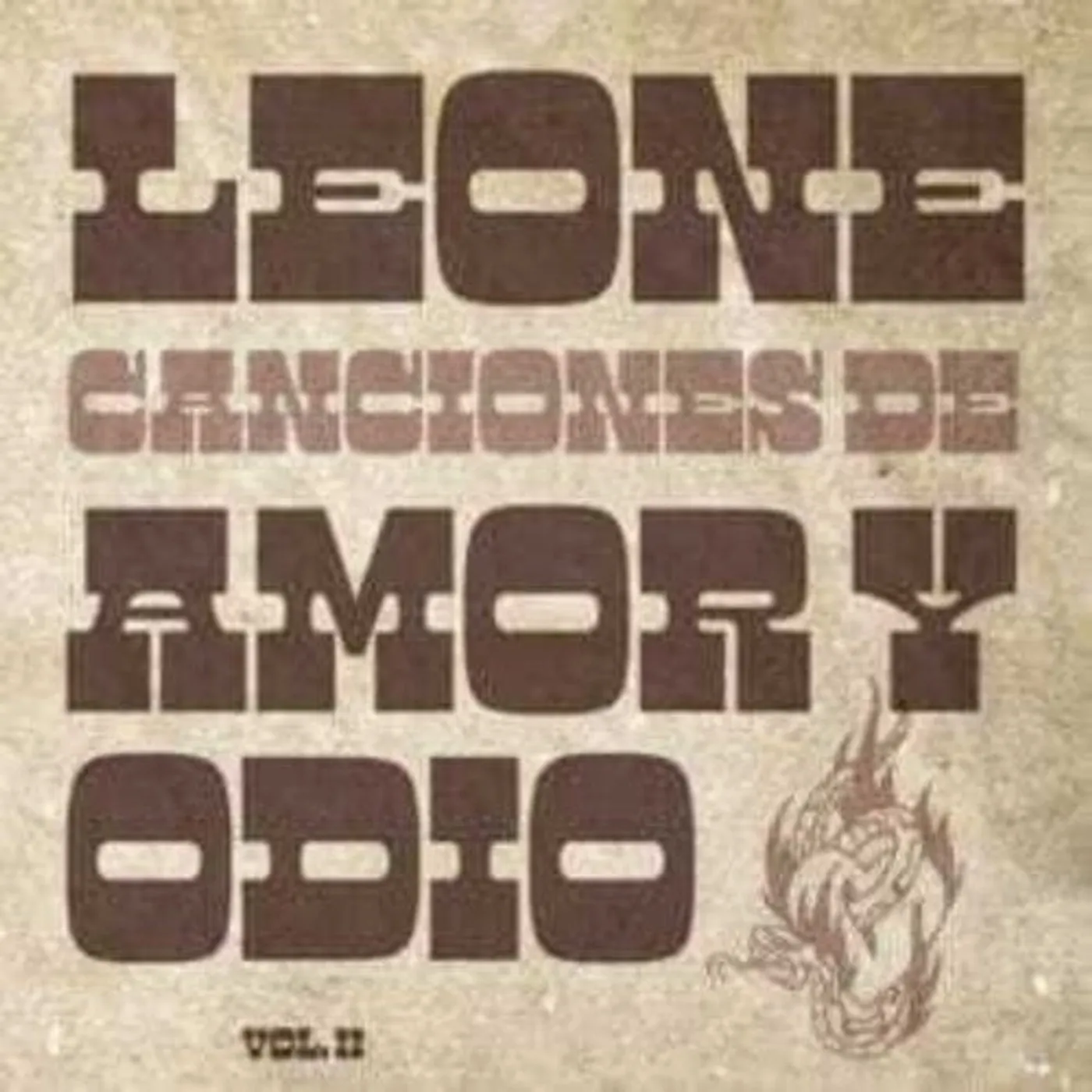 Leone LP Vinyl - Canciones De Amor Y Odio Vol 2 (Spa)