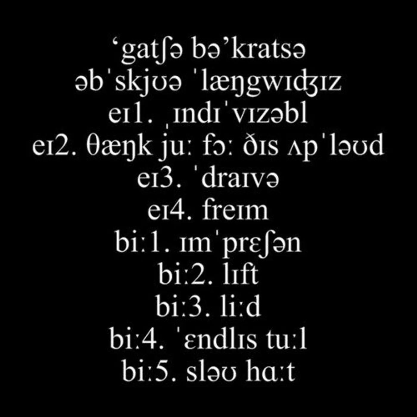 Gacha Bakradze LP Vinyl - Obscure Languages