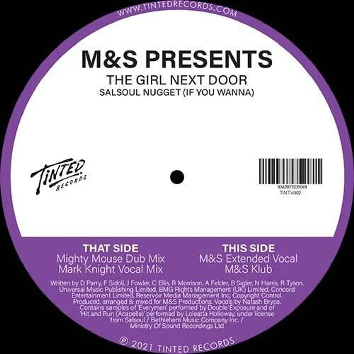 M & S Presents The Girl Next Door M&S Presents The Girl Next Door LP Vinyl - Salsoul Nugget (20Th Anniversary Remixes) (Aniv)