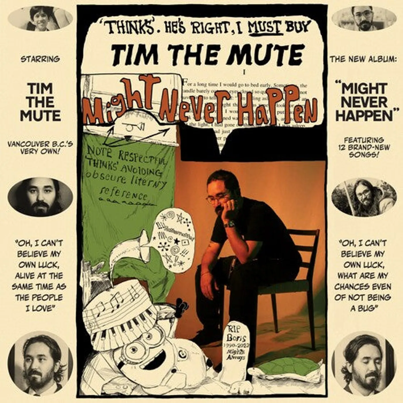 Tim The Mute LP Vinyl - Might Never Happen (Ltd)
