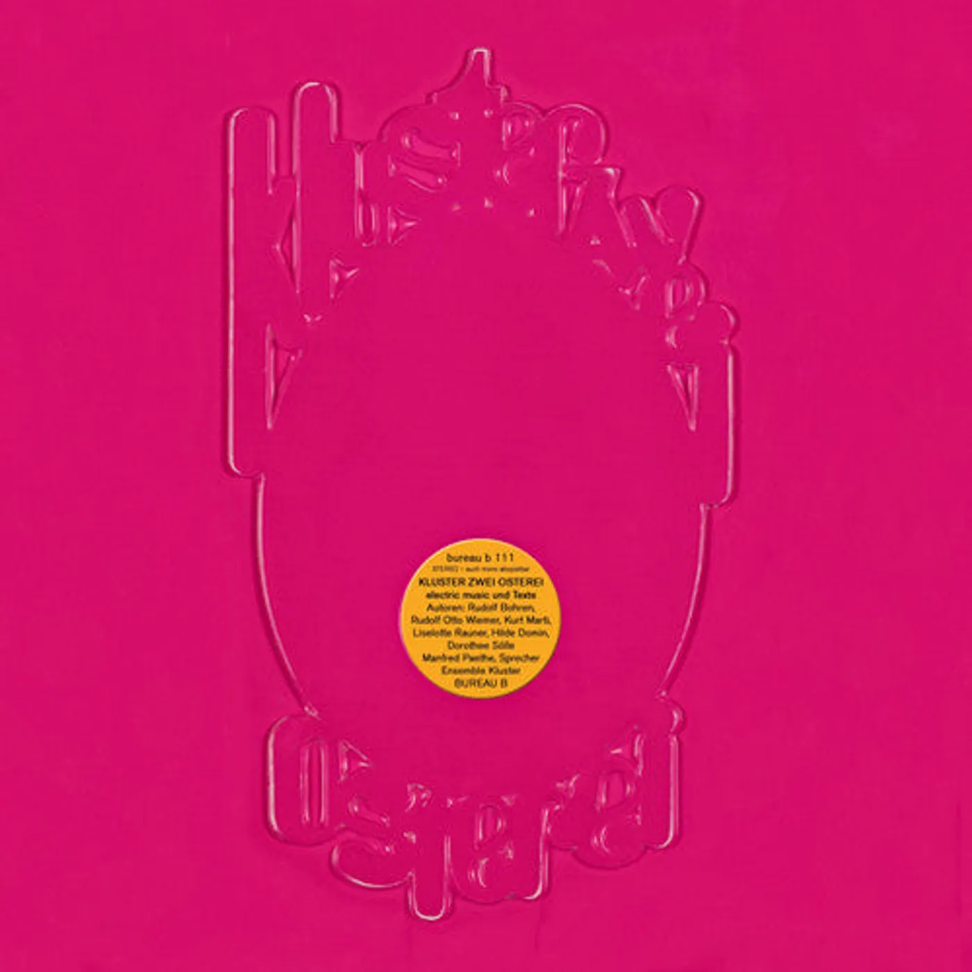Kluster LP Vinyl - Zwei Osterei (Ogv) (Reis)