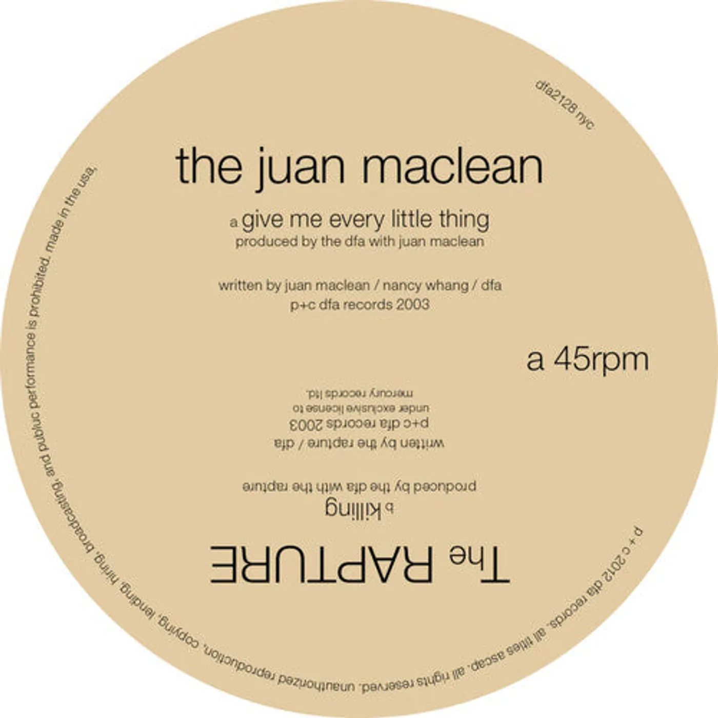The Juan McLean LP Vinyl - Split