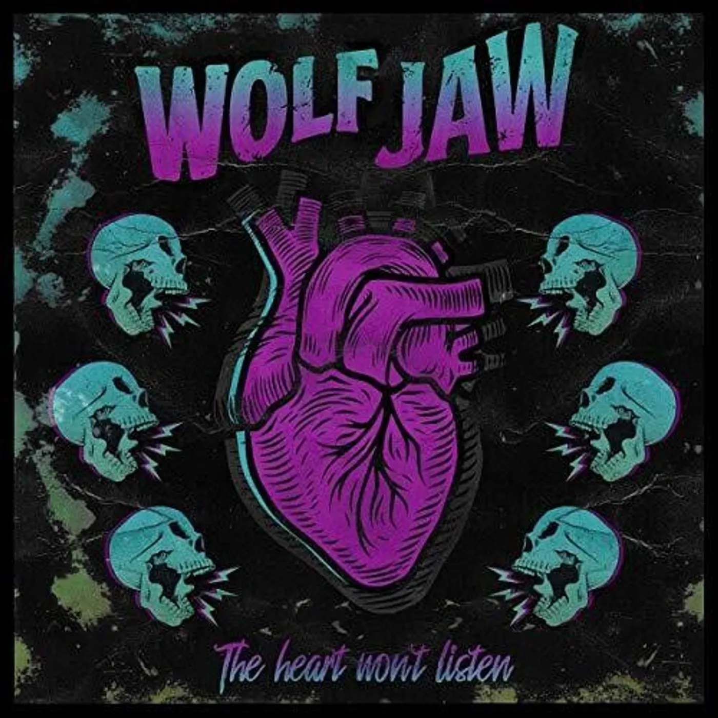 Wolf Jaw LP Vinyl - Heart Won'T Listen (Blue) (Coloured Vinyl) (Ltd)