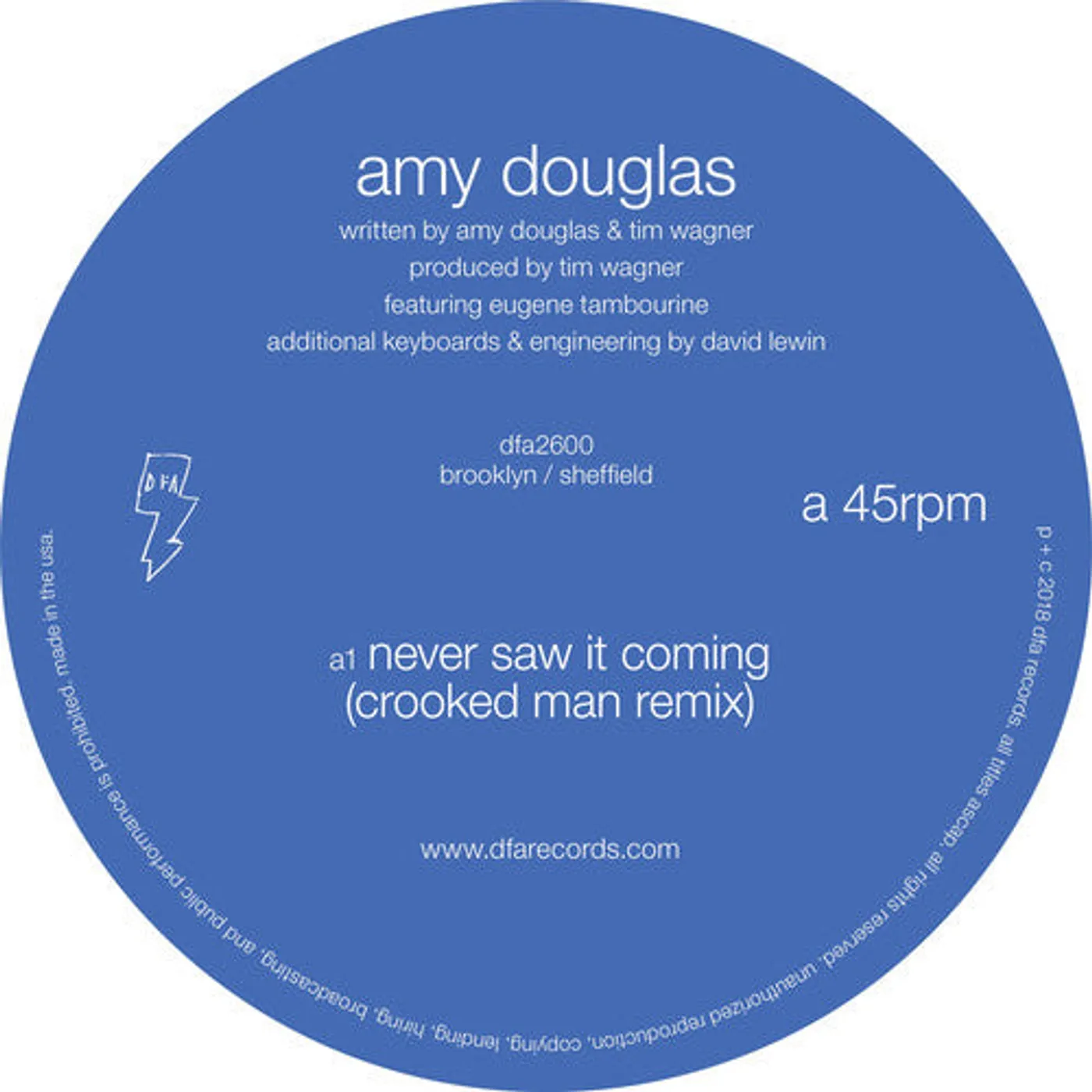 Amy Douglas LP Vinyl - Never Saw It Coming