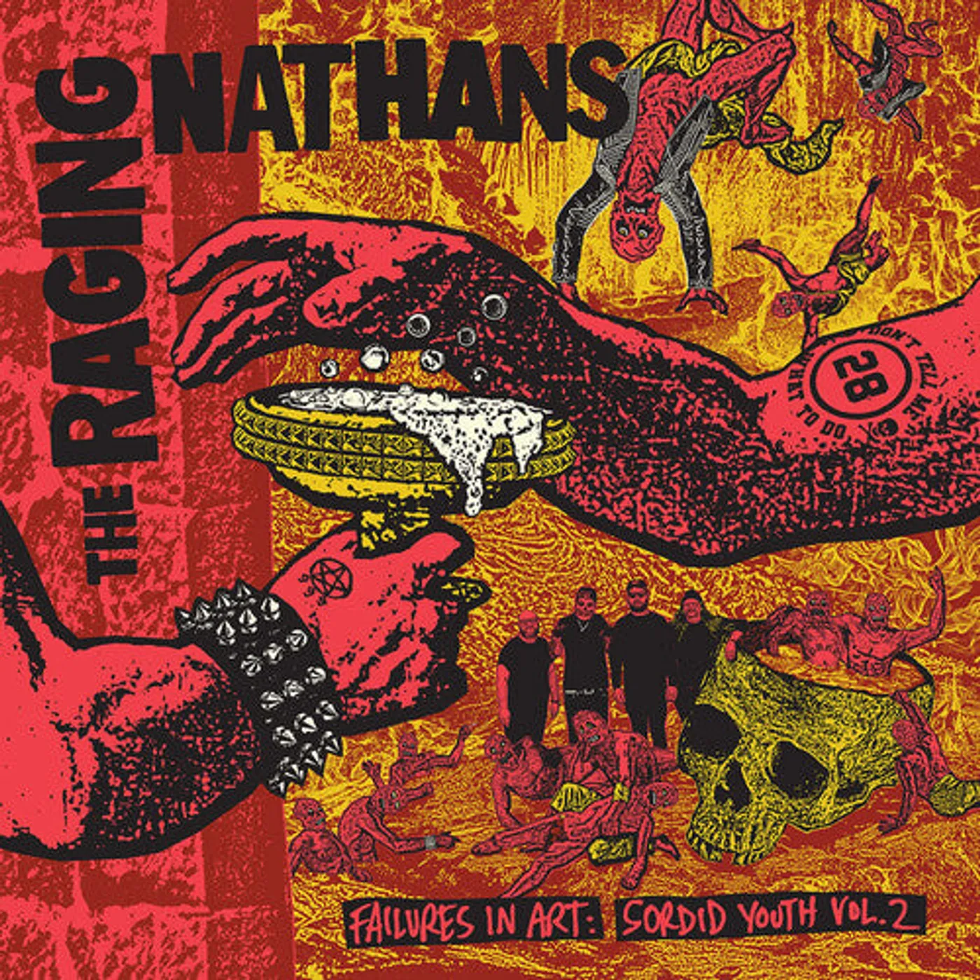 The Raging Nathans LP Vinyl - Failures In Art: Sordid Youth Vol. 2