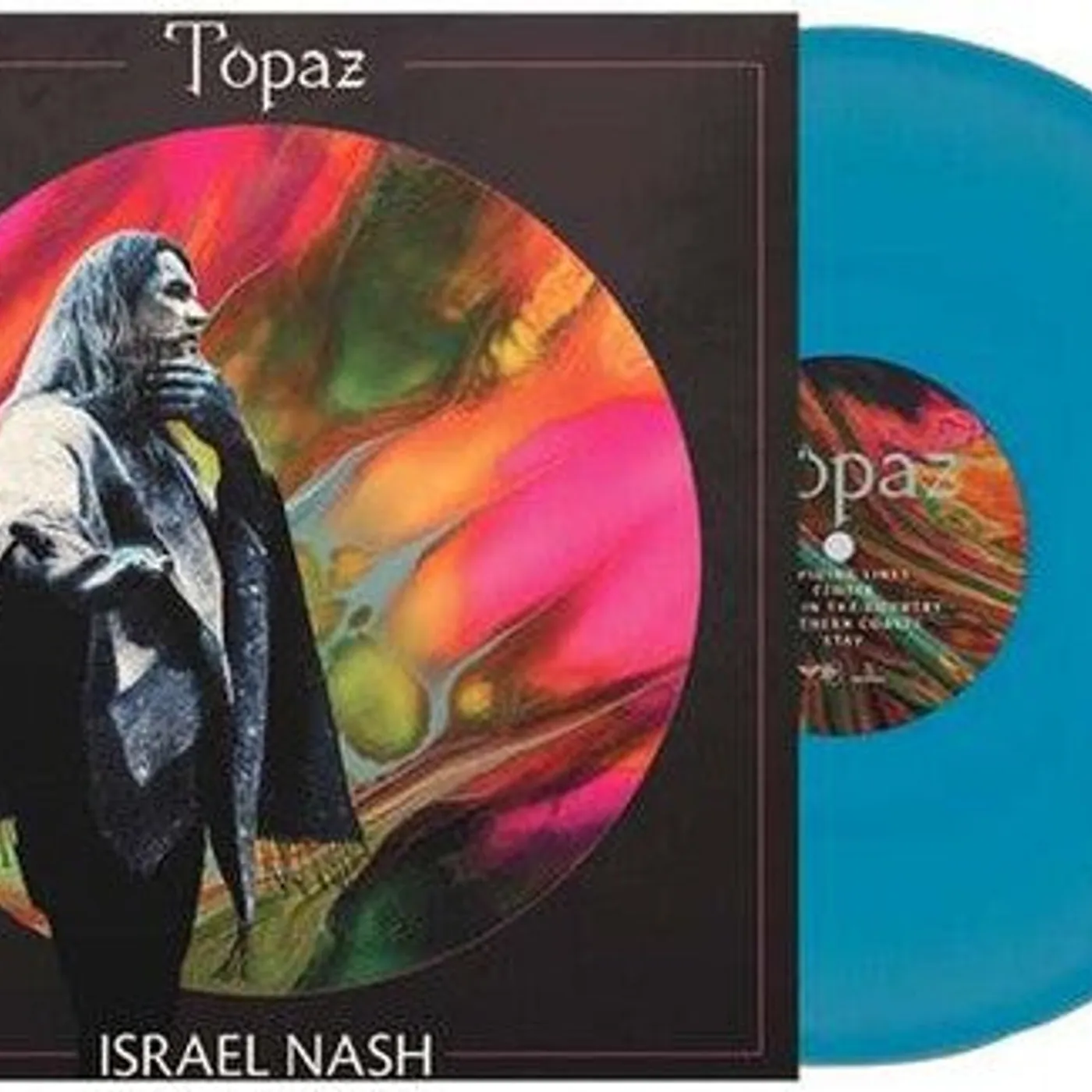 Israel Nash LP Vinyl - Topaz (Blue) (Coloured Vinyl)