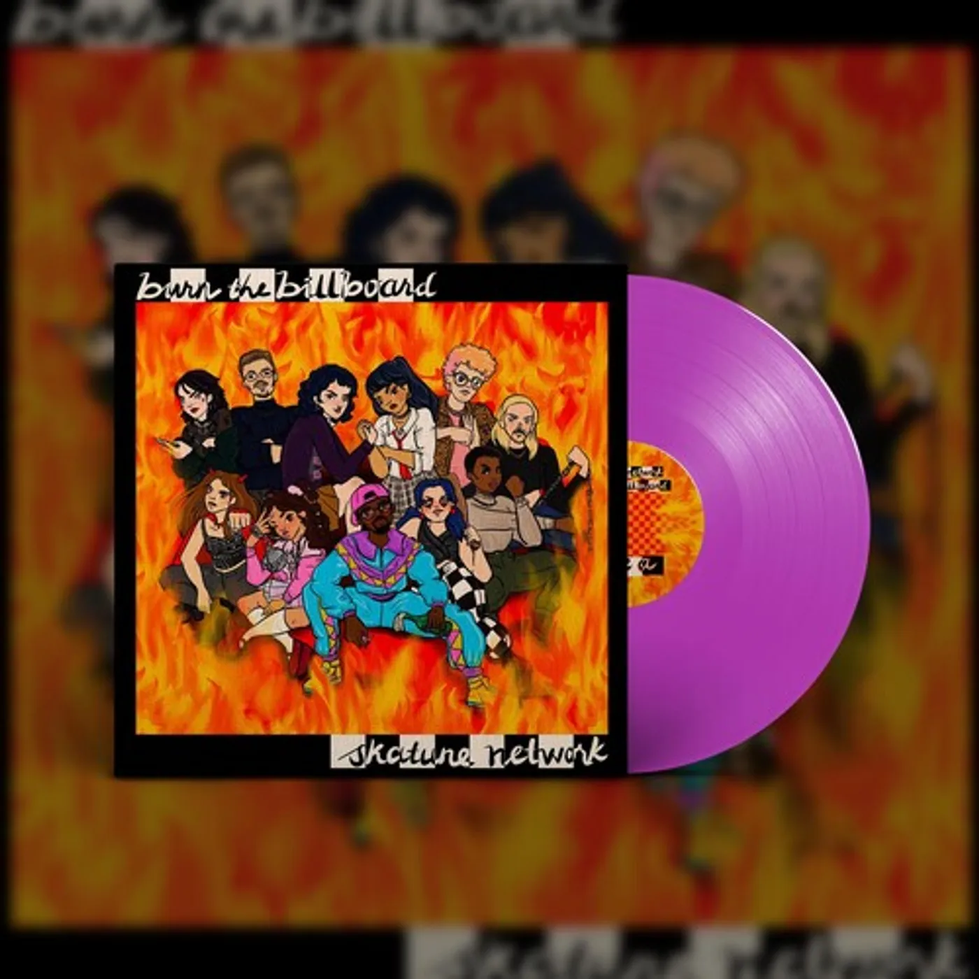 Skatune Network LP Vinyl - Burn The Billboard (Coloured Vinyl) (Purp)