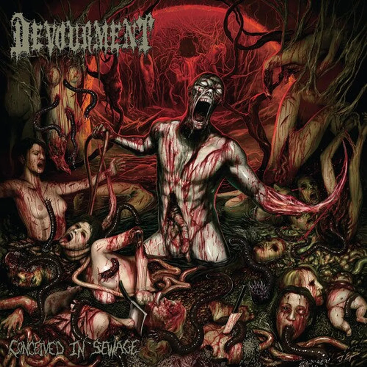 Devourment LP Vinyl - Conceived In Sewage (Coloured Vinyl) (Grn) (Red) (Wht)