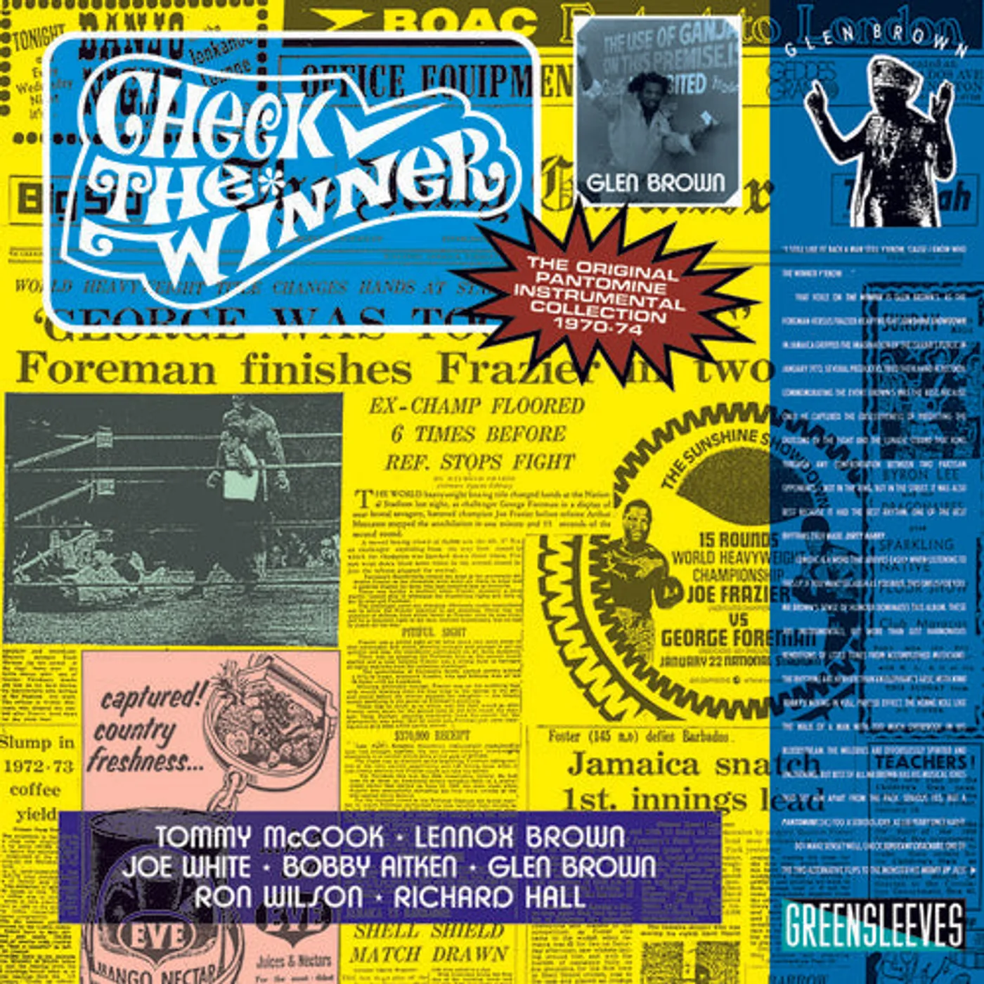 Glen Brown LP Vinyl - Check The Winner