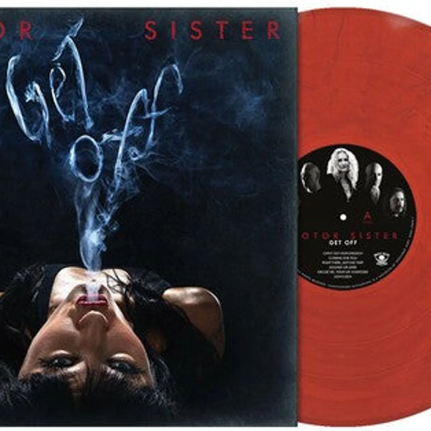 Motor Sister LP Vinyl - Get Off (Blue) (Coloured Vinyl) (Red)