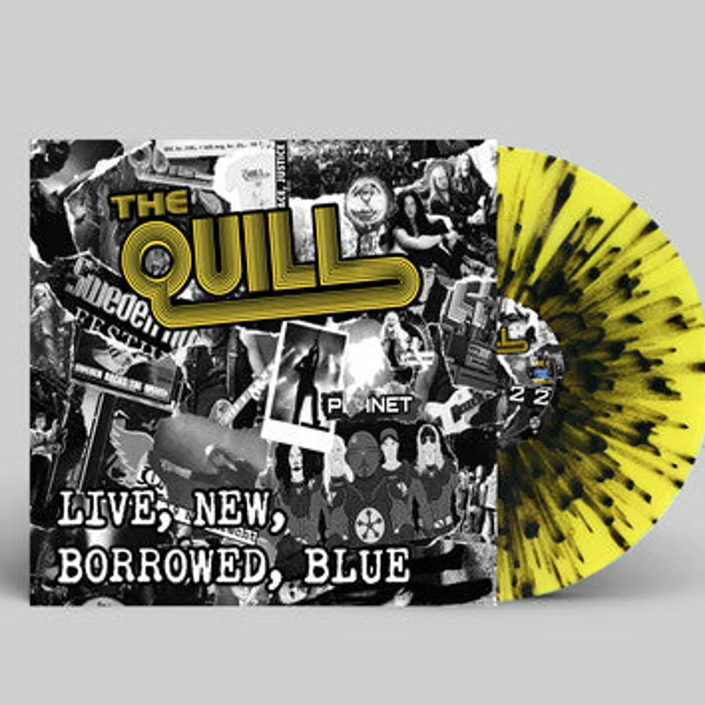 Quill LP Vinyl - Live New Borrowed Blue - Black Yellow Splatter