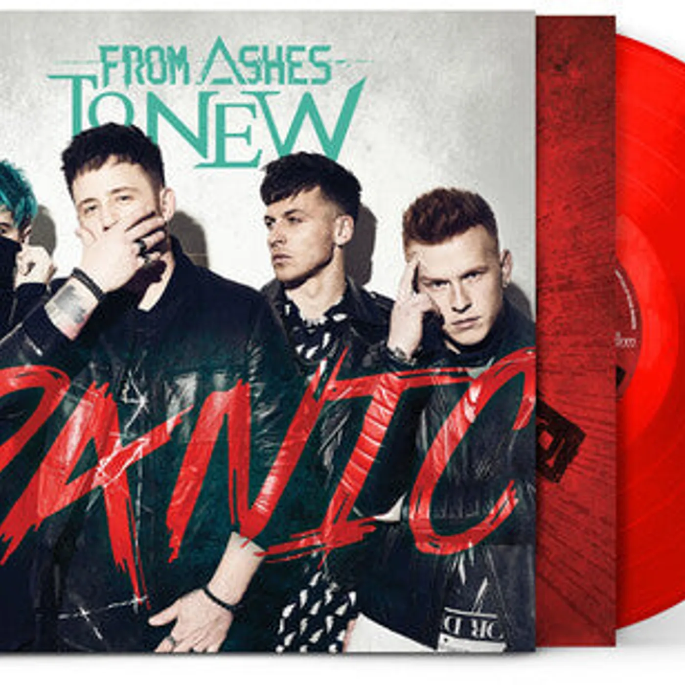 From Ashes To New LP Vinyl - Panic - Red Translucent (Red)