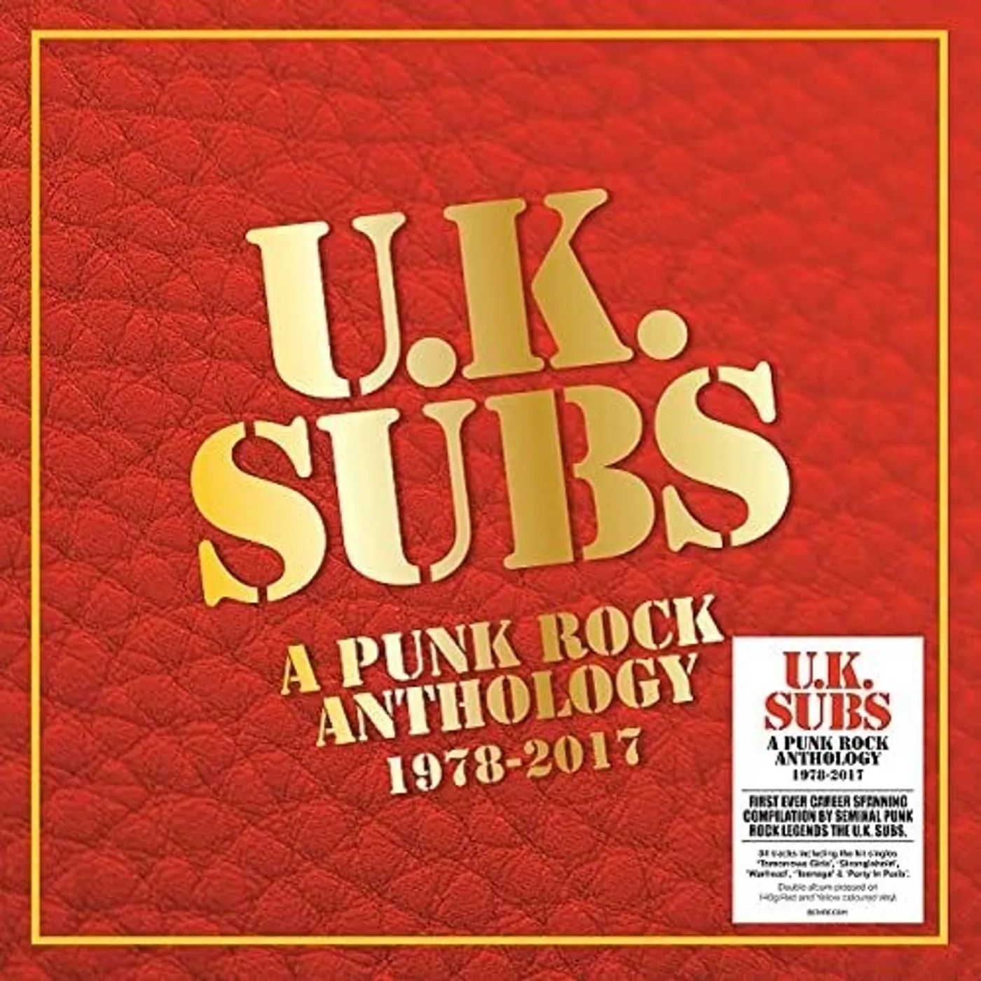 U.K. Subs LP Vinyl - Punk Rock Anthology 1978-2017 (Coloured Vinyl) (Ofgv) (Red)