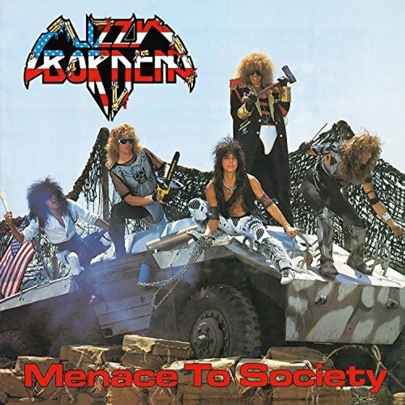 Lizzy Borden LP Vinyl - Menace To Society (Uk)