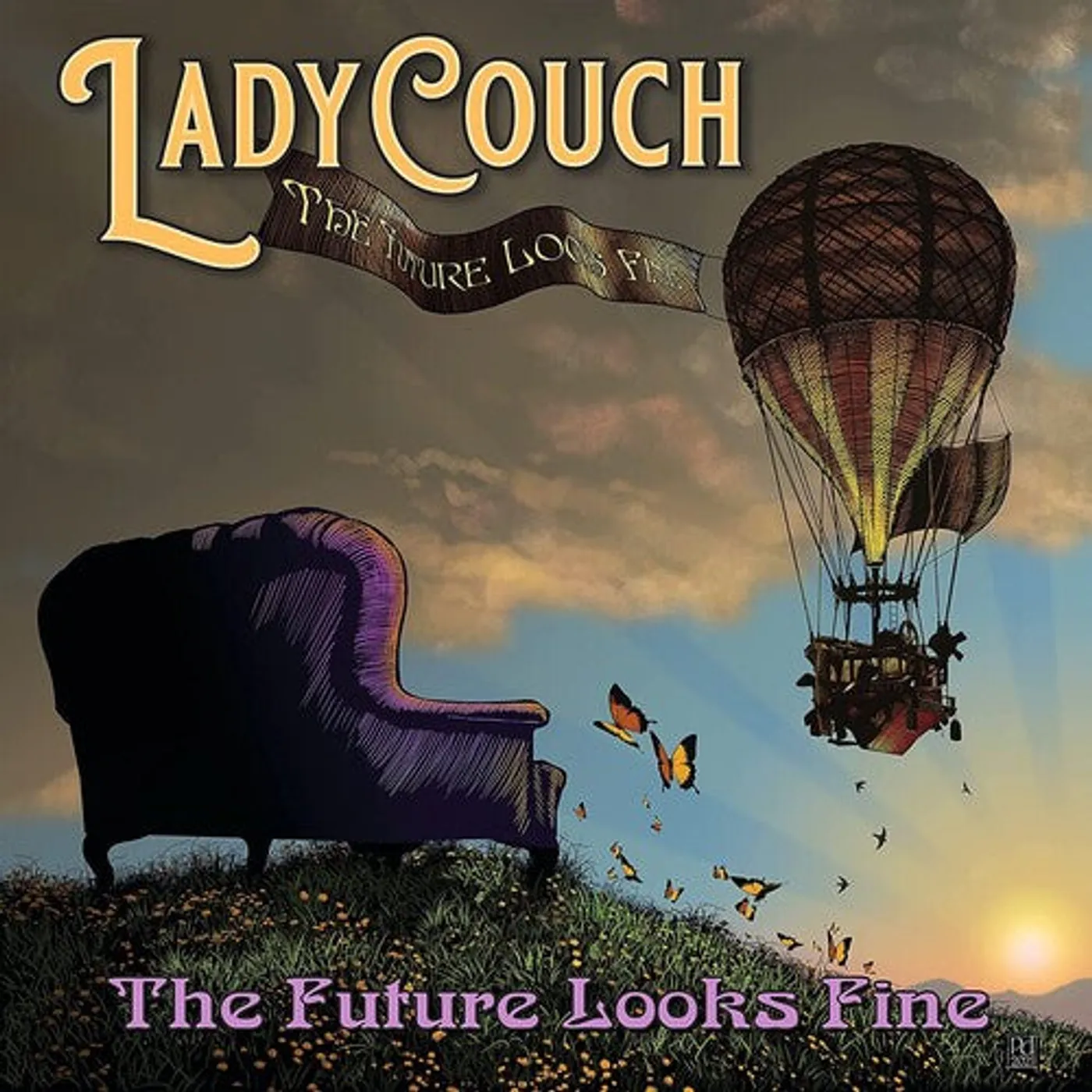 Ladycouch LP Vinyl - Future Looks Fine (Blk) (Ofgv)