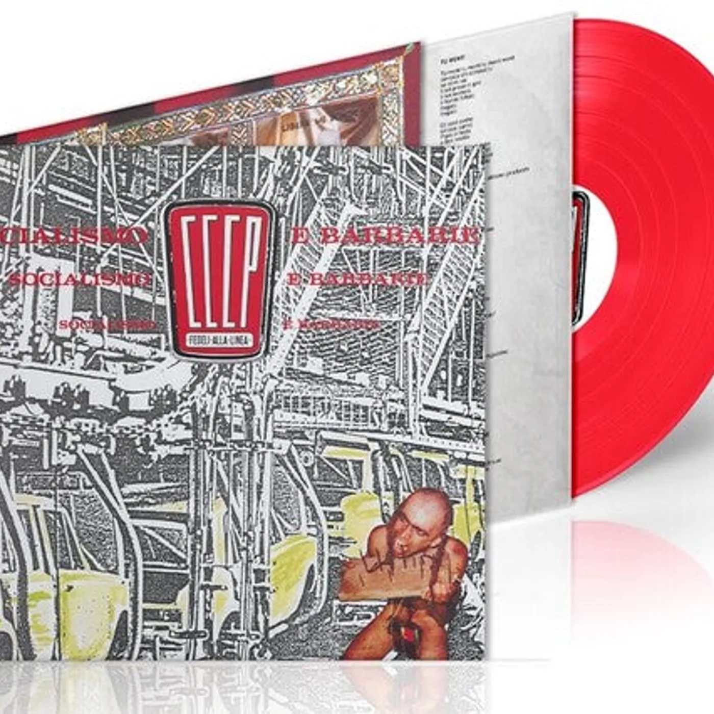 CCCP – Fedeli Alla Linea LP Vinyl - Socialismo E Barbarie (Coloured Vinyl) (Red) (Ita)