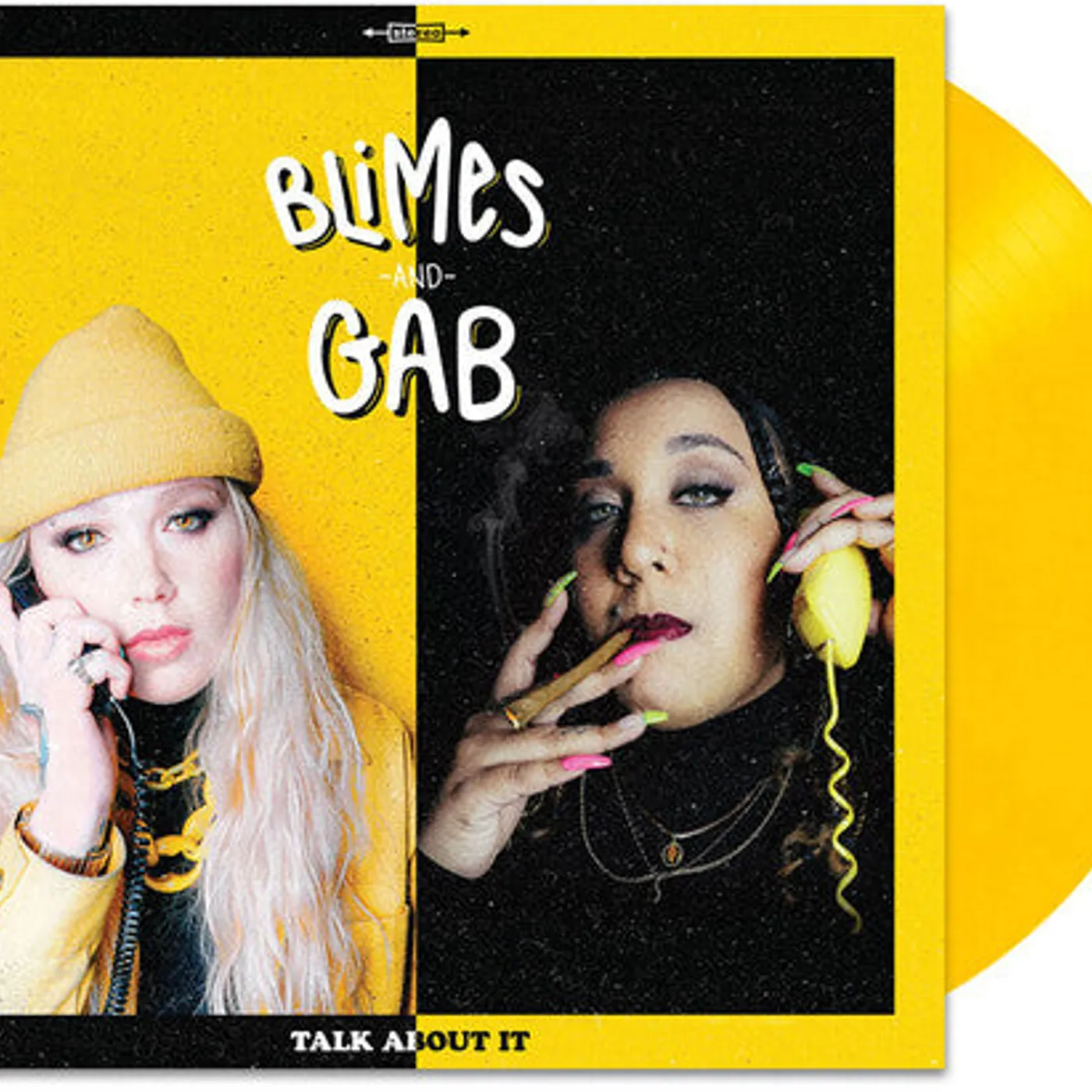 Blimes and Gab LP Vinyl - Talk About It (Blk) (Coloured Vinyl) (Ylw)