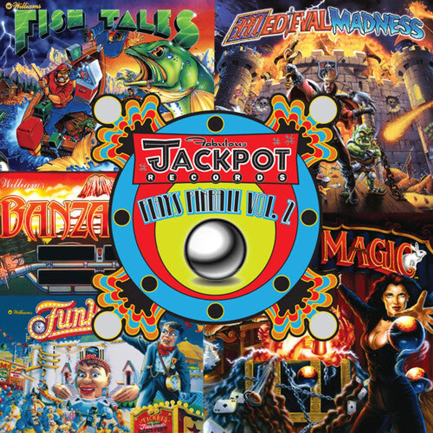 Jackpot Plays Pinball Vol. 2 - O.S.T. Jackpot Plays Pinball Vol. 2 - Original Soundtrack (Coloured Vinyl) (Grn) LP Vinyl - Jackpot Plays Pinball Vol. 2 - Original Soundtrack (Coloured Vinyl) (Grn)