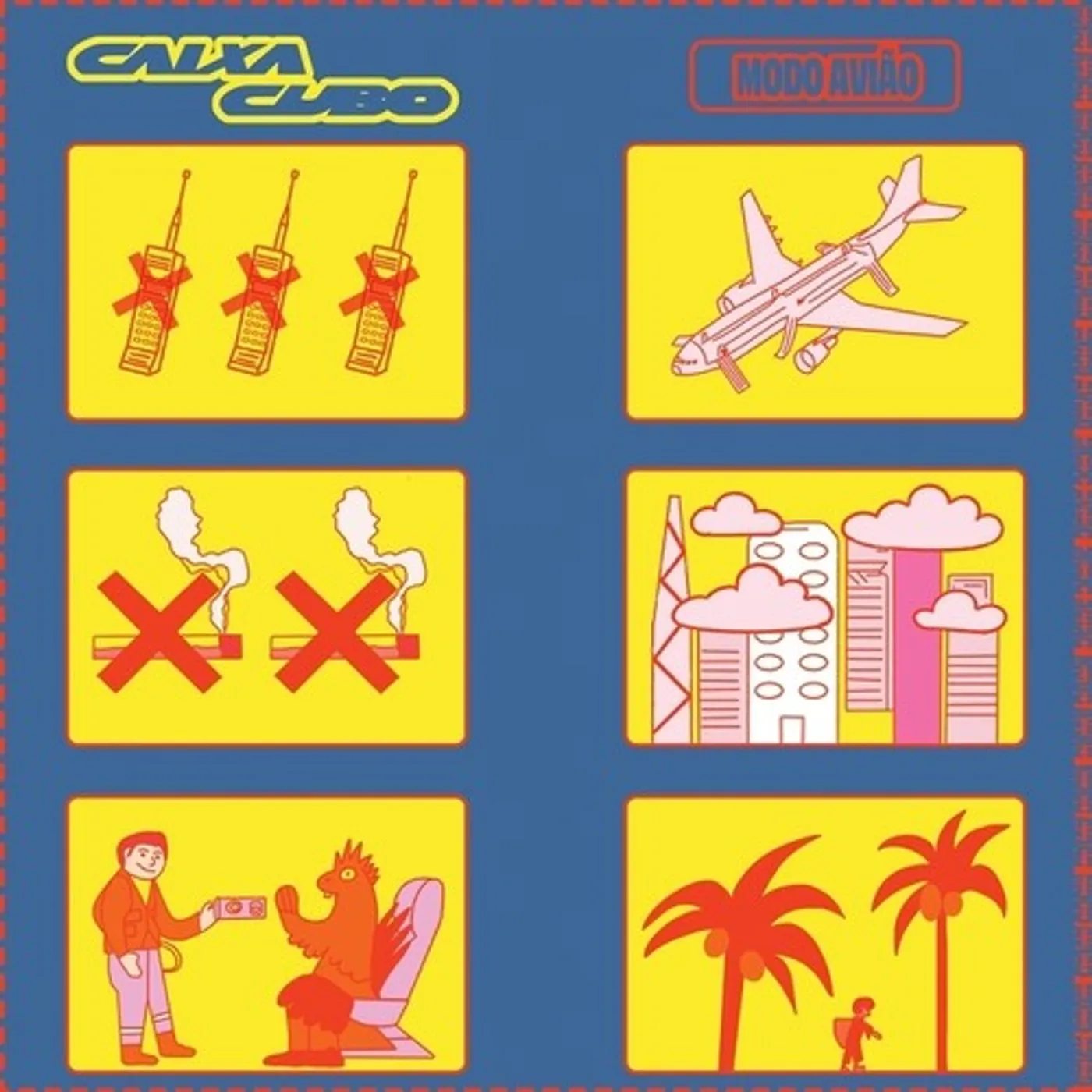 Caixa Cubo LP Vinyl - Modo Aviao