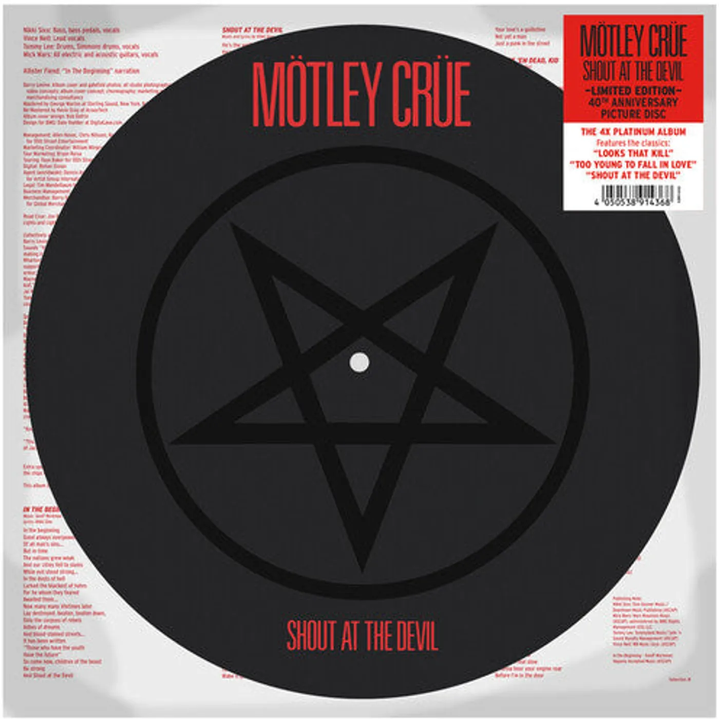 Mötley Crüe LP Vinyl - Shout At The Devil (Ltd) (Pict)