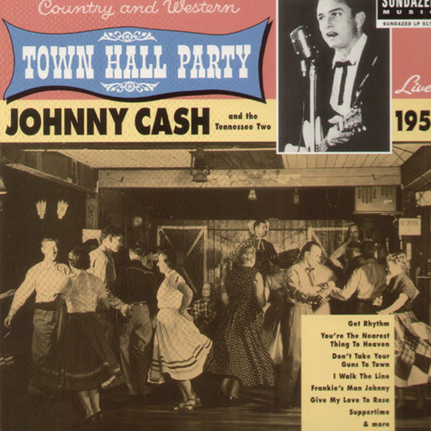 Johnny Cash LP Vinyl - Live At Town Hall Party 1958