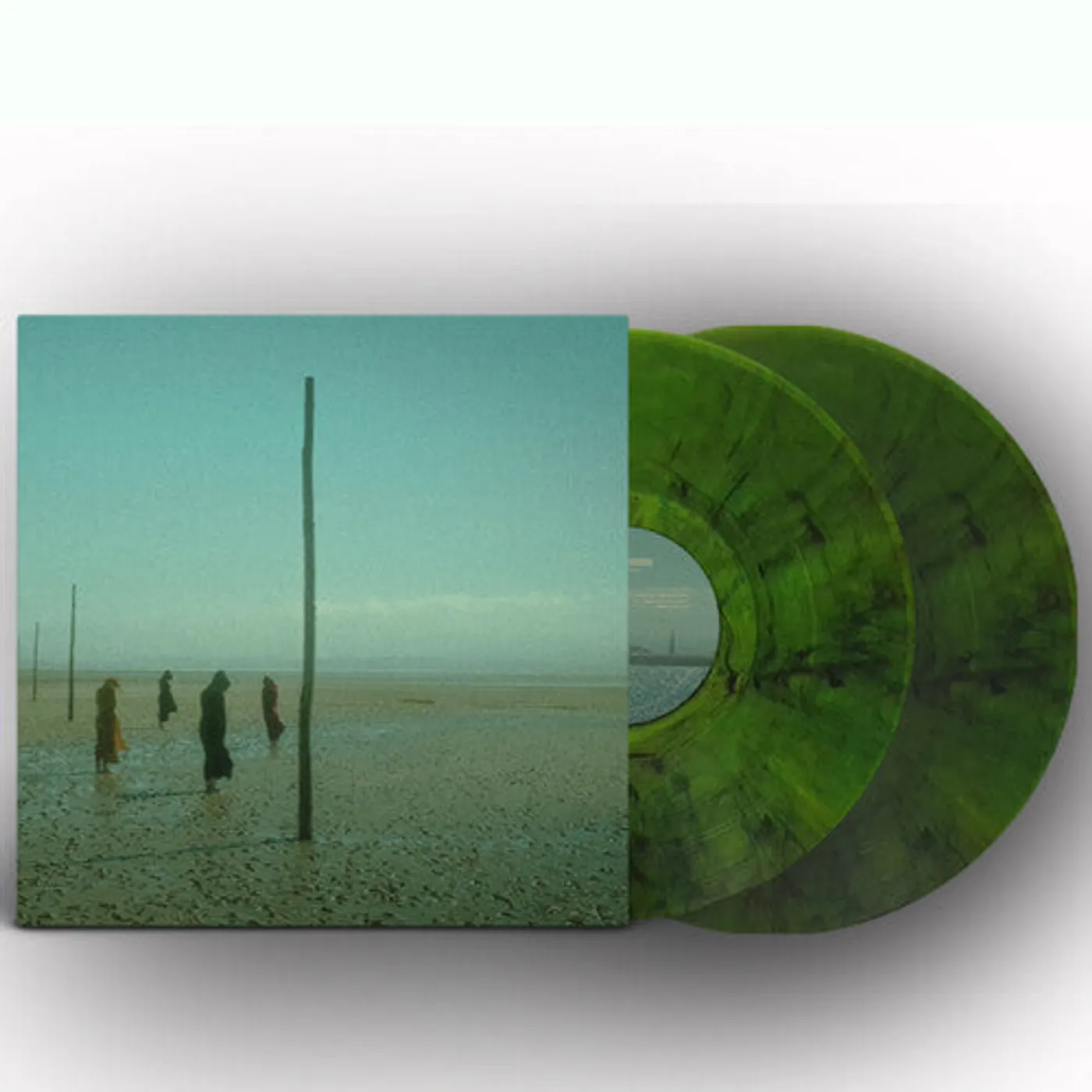 Devils Witches LP Vinyl - In All Her Forms - Green/Black Marbled (Blk) (Grn)