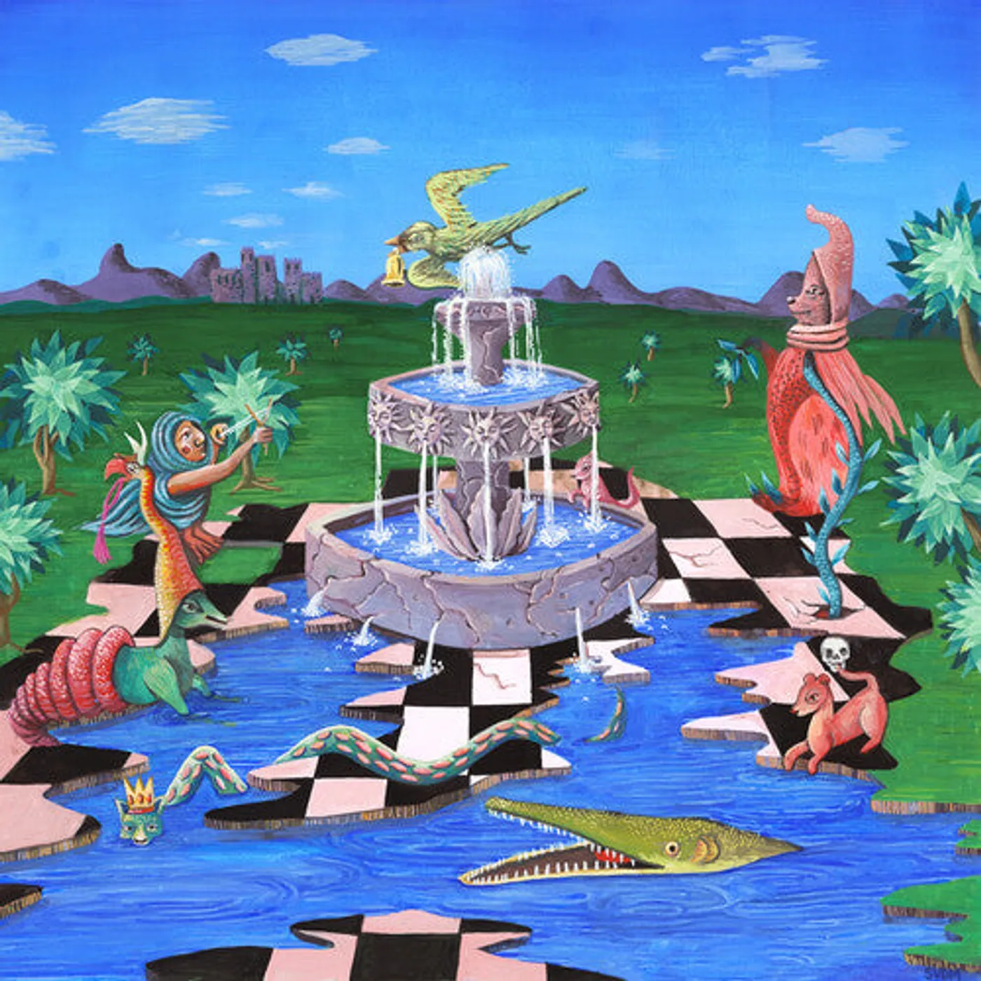 Video Age LP Vinyl - Away From The Castle - Pink (Blue) (Coloured Vinyl) (Pnk)