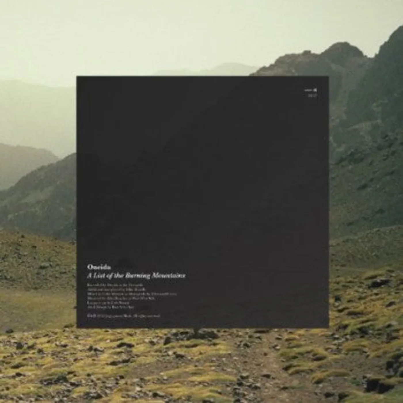 Oneida LP Vinyl - List Of The Burning Mountains (Mpdl)