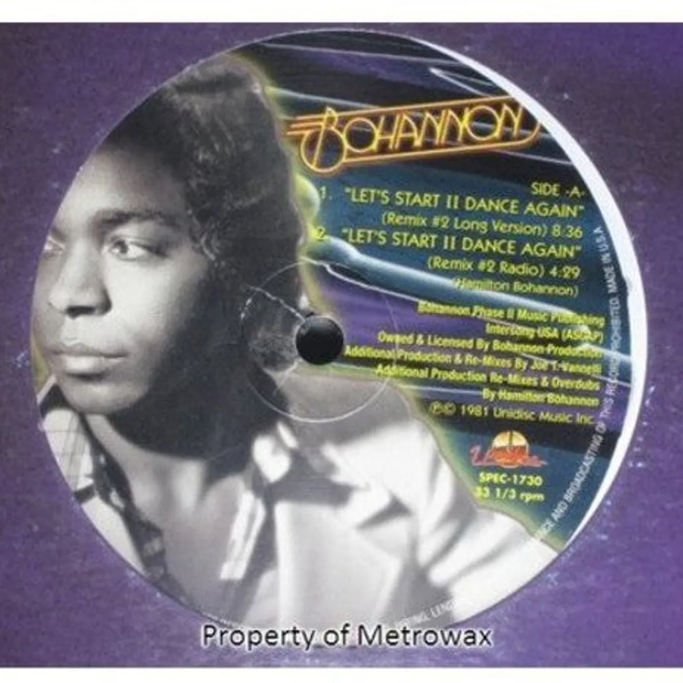 Bohannon LP Vinyl - Let'S Start To Dance Again 2 (Can)