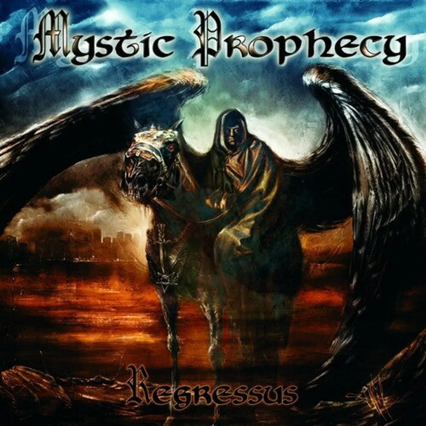 Mystic Prophecy LP Vinyl - Regressus - Gold (Coloured Vinyl) (Gol) (Ltd)
