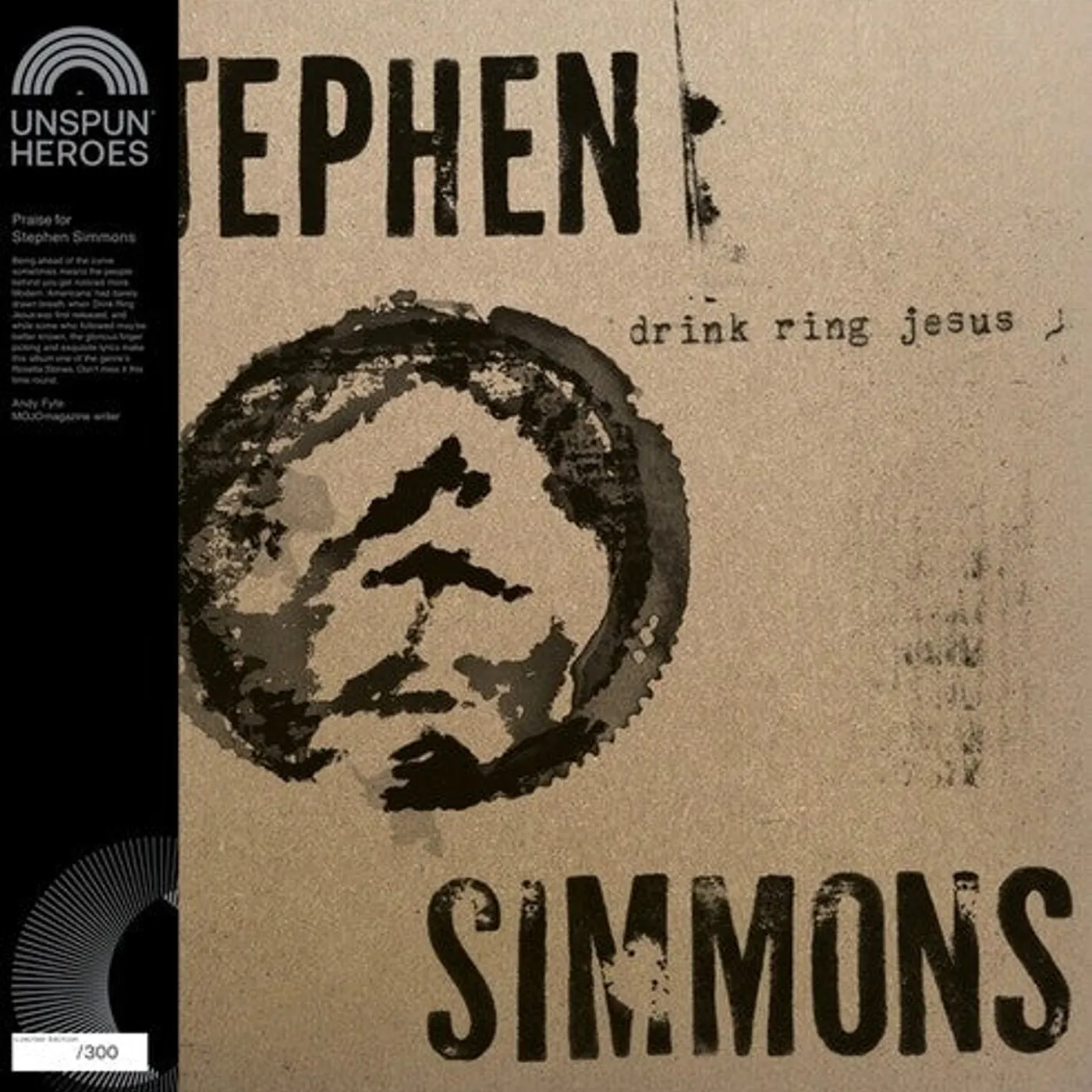 Stephen Simmons LP Vinyl - Drink Ring Jesus
