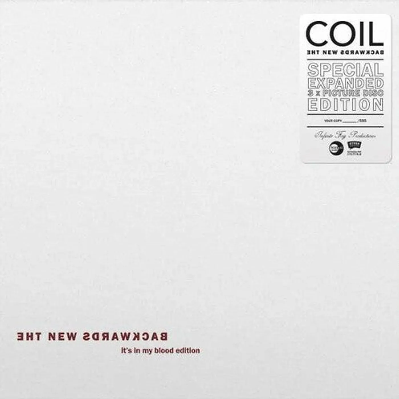 Coil LP Vinyl - New Backwards (It'S In My Blood Edition) (Ltd)