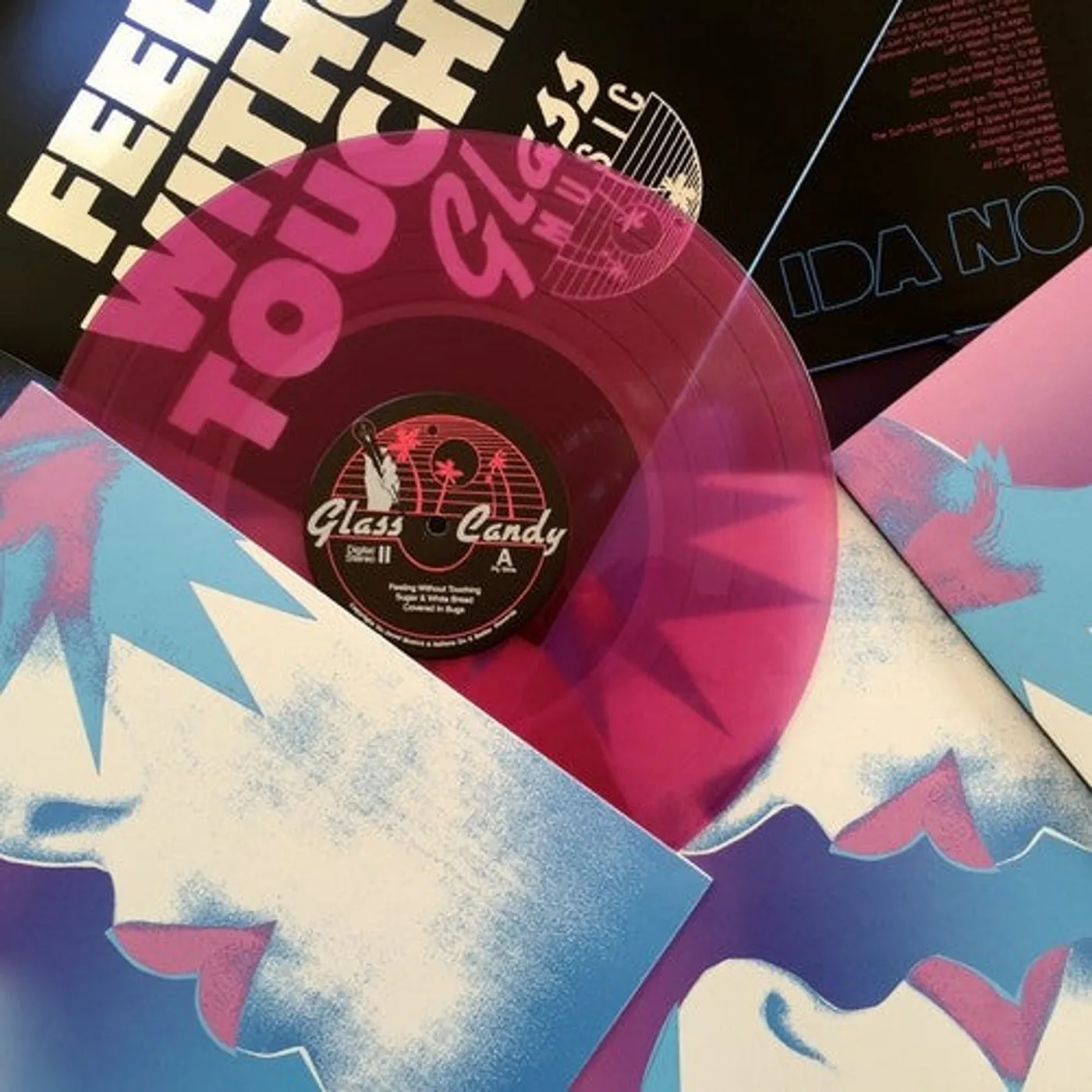 Glass Candy LP Vinyl - Feeling Without Touching (Ogv) (Pnk)