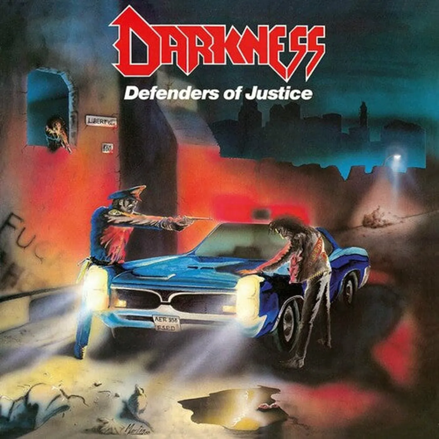 The Darkness LP Vinyl - Defenders Of Justice - Splatter (Coloured Vinyl)